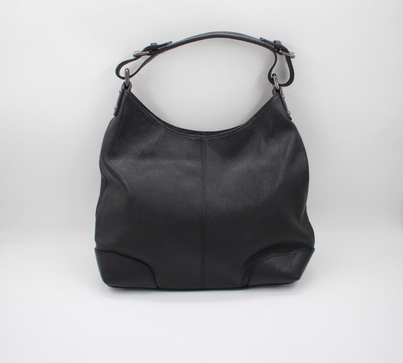 Sac à main en cuir noir