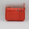 Pochette cuir vachette orange