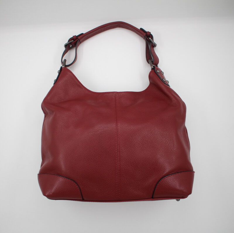 Sac à main en cuir rouge