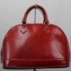 Sac à main en cuir vachette rouge