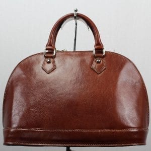 Sac à main en cuir vachette marron