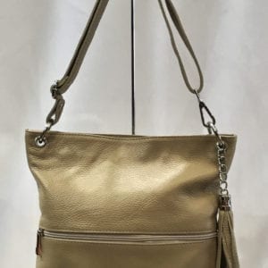 Sac à main en cuir beige