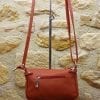 Pochette cuir vachette orange – Image 2