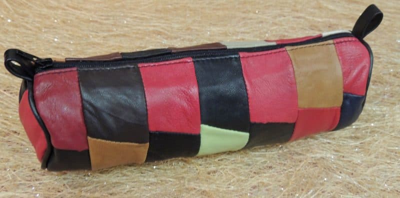 Trousse en cuir agneau multicolore – Image 2