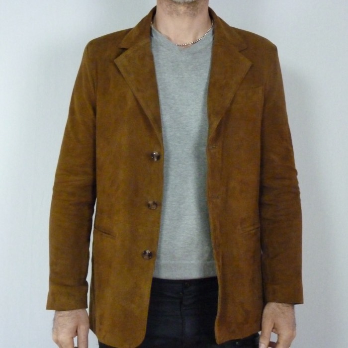 manteau homme suedine