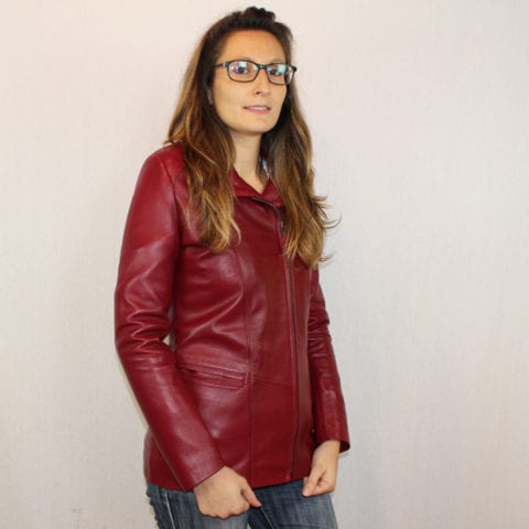 URBAN 5884 Veste Cuir Agneau Femme Milou – Douce Et Chaleureuse – Cuir Véritable S à 5XL – Look Urbain Chic