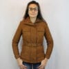 Veste en daim avec ceinture pour femme