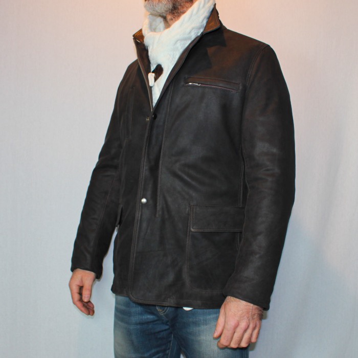 manteau nubuck homme